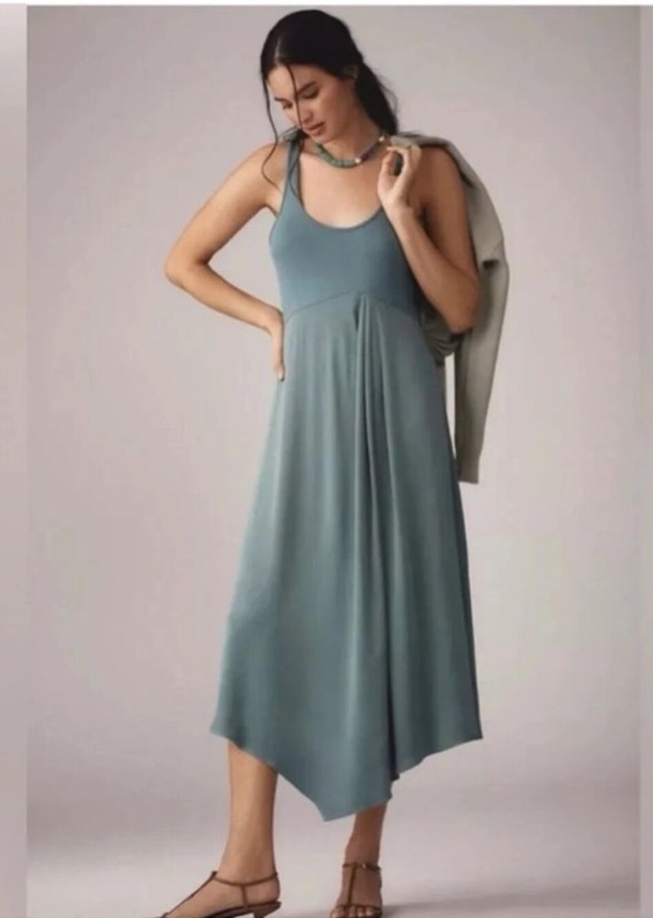 Anthropologie Gemini Twofer Dress Tank Midi Small